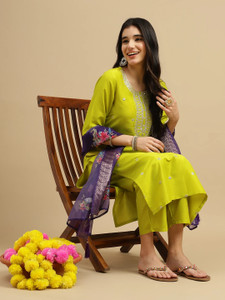 MOKOSH Women Kurta Pant Dupatta Set