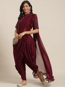 LIBAS Women Ethnic Top Pant Set