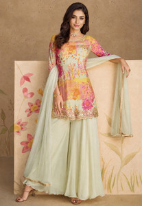 Zero Stitch Women Kurta Palazzo Dupatta Set - Image 5
