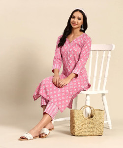SUNART FAB Women Kurta Pant Set