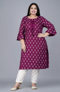 Pearl Ind Women Printed Straight Kurta
