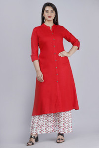 Mauka Women Kurta Palazzo Set