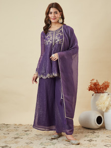 MOKOSH Women Kurti Sharara Dupatta Set
