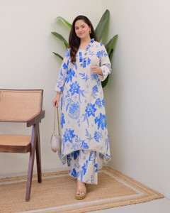 BRIHASPATIWEARS Women Kurti Palazzo Set