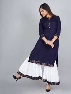 SUBH LAXMI Women Kurta Palazzo Set