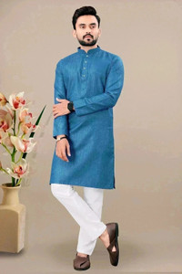 SHIVGARMENT Men Kurta Pyjama Set