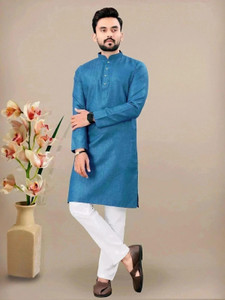 SHIVGARMENT Men Kurta Pyjama Set