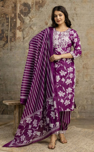 Soropee Women Kurta Dhoti Pant Dupatta Set