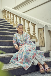 TRAHIMAM Women Kurti Pant Dupatta Set