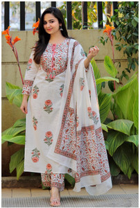SUJAMAI CRAETION Women Kurta Pant Dupatta Set