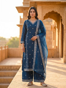 Kriska Women Kurta Pant Dupatta Set