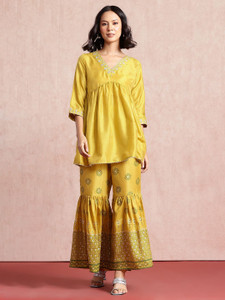 all about you Women Kurta Sharara Set