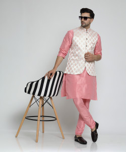 TS Lifestyle Men Kurta Pyjama Ethnic Jacket Set