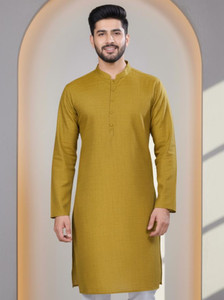 Struzzo Men Self Design Straight Kurta