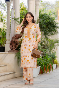 Lascaux Women Kurta Pant Set