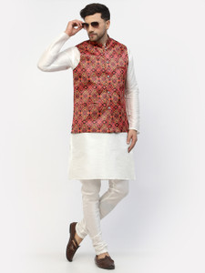 TS Lifestyle Men Kurta Churidar Ethnic Jacket Set