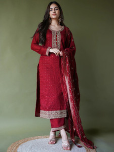 LIBAS Women Kurta Pant Dupatta Set