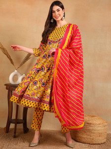 AHIKA Women Kurta Pant Dupatta Set