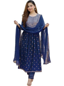 Rozy styles Women Kurta Pant Dupatta Set