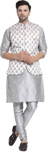 TS Lifestyle Men Kurta Pyjama Ethnic Jacket Set
