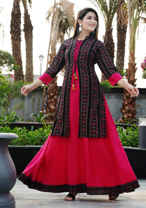 DSS FASHION Women Kurta Ethnic Jacket Set