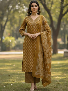 Nayo Women Kurta Palazzo Dupatta Set