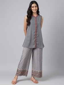 Aurelia Women Kurta Palazzo Ethnic Jacket Set