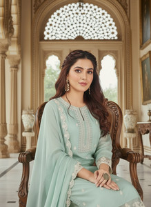 AVANSHEE Women Kurta Pant Dupatta Set