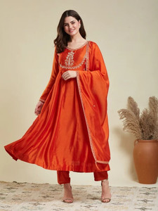 dharmkunj Women Kurta Pant Dupatta Set