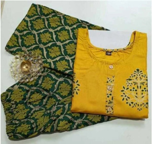 FLYMEN'S Women Kurta Pyjama Dupatta Set