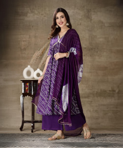 Stylum Women Kurta Palazzo Dupatta Set