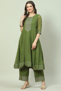 BIBA Women Kurta Palazzo Set