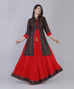 DSS FASHION Women Kurta Ethnic Jacket Set