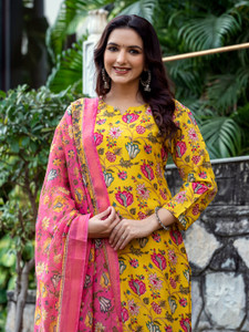 ARADHNA Women Kurta Pant Dupatta Set