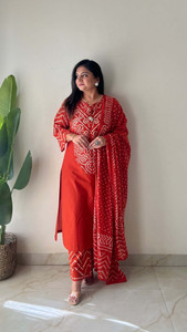 Lavishka Fabric Women Kurta Palazzo Dupatta Set