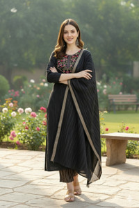MT TEXTILE Embroidered Kurta, Trouser/Pant & Dupatta Set