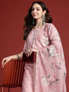 Indo Era Women Kurta Pant Dupatta Set