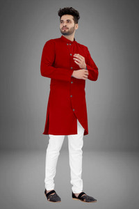 CRYSTALREVENUE Men Kurta Pyjama Set