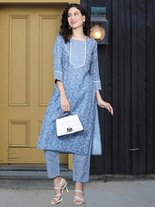 फैब्रिलॉन महिलाओं के लिए कुर्ता और पैंट सेट