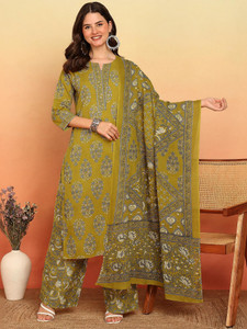 VBUYZ Women Kurta Palazzo Dupatta Set