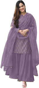 CLOFAB Women Kurta Sharara Dupatta Set