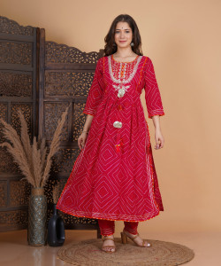 PARTHVI Women Kurta Palazzo Dupatta Set