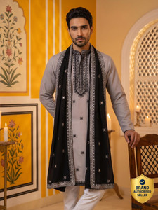 Jompers Men Kurta Pyjama Dupatta Set - Image 6