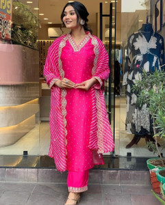 DISHWA FASHION Women Kurta Pant Dupatta Set
