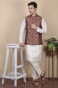 Koshin Sleeveless Printed Men Jacket