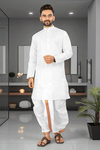 click n buy Men Kurta Dhoti Set
