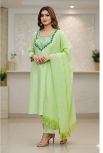 MUSA ATTIRE Women Kurta Pant Dupatta Set