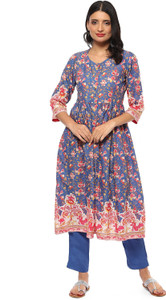 BIBA Women Kurta Pant Set