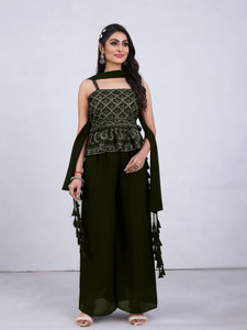 SANCIA Women Kurta Palazzo Set