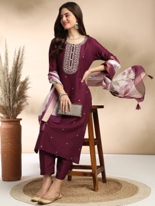 MOKOSH Women Kurta Pant Dupatta Set